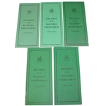 Lot of 5 Records of the Masters Booklets - 1970, 1975, 1978, 1979, & 1987