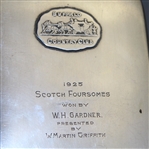 1925 Scotch Foursomes Won by W.H. Gardner at Buffalo CC Sterling Cigarette Holder