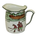 Royal Doulton Golf Themed Small Pitcher - "He that always complains is never pitied"