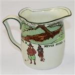Royal Doulton Golf Themed Small Pitcher - He that always complains is never pitied