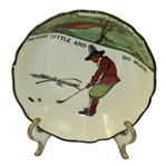 Royal Doulton Golf Themed Small Bowl - "Promise little and do much" with Stand