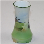Small Golf Themed Vase - Golfers Seeking Tee Shot
