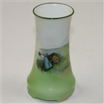 Small Golf Themed Vase - Golfers Seeking Tee Shot