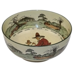 Royal Doulton Golf Themed Large Bowl - Multiple Quotes