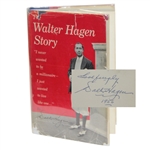 Walter Hagen Signed and Inscribed The Walter Hagen Story Book JSA ALOA