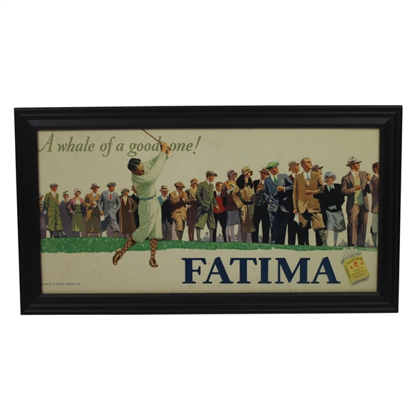 Vintage Fatima Cigarettes Golf Advertising Display Sign