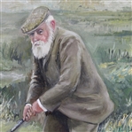 Old Tom Morris Oil on Canvas Painting by B. Chateauvert '95