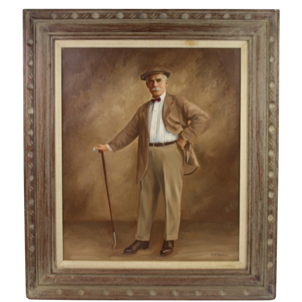 Ben Sayers Original Oil on Canvas Painting By Football HOF T. McDonald 