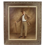 Ben Sayers Original Oil on Canvas Painting By Football HOF T. McDonald 