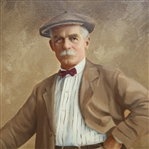 Ben Sayers Original Oil on Canvas Painting By Football HOF T. McDonald 