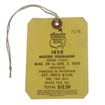 1959 Masters Tournament SERIES BADGE #7176 - Art Wall Winner