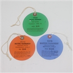Lot of 3 Masters Tournament Tickets: 1966 Thursday and 1975 & 1978 Wednesday 