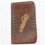 1901 Unique Leather Golf Score Counter for Two Golfers