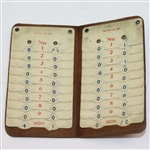 1901 Unique Leather Golf Score Counter for Two Golfers