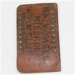 1901 Unique Leather Golf Score Counter for Two Golfers