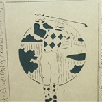 1986 Designs with Scissors 'Golf Terminology' with Post Swing Golfer Display