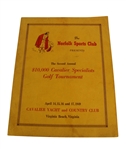 1949 Second Annual $10,000 Cavalier Specialists Golf Tournament Program