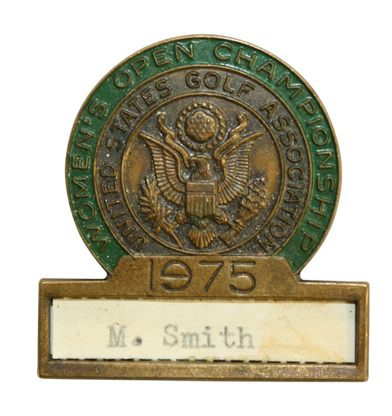 1975 Womens US Open Contestant Pin  - Marilyn Smith