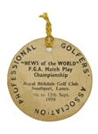 1959 News of the World British PGA Match Play Championship Competitor Badge - Royal Birkdale