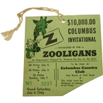 1946 Columbus Invitational Ticket - Byron Nelson 50th Win