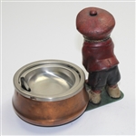 Vintage Dunlop Man Standing Large Ash Tray