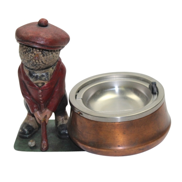 Vintage Dunlop Man Standing Large Ash Tray