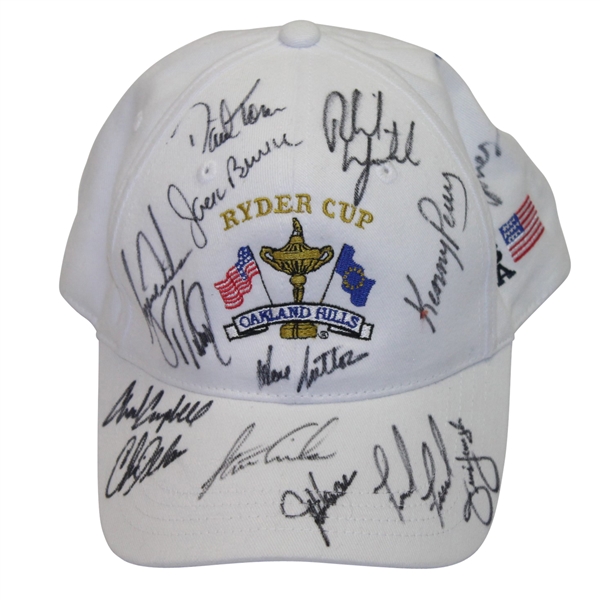 2004 Ryder Cup Hat Signed by Team & Coaches - Steve Jones Collection JSA ALOA