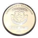 2002 Colonial National Invitation .999 Silver Chairman's Medallion - Steve Jones Collection
