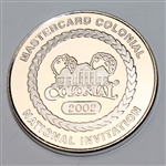 2002 Colonial National Invitation .999 Silver Chairman's Medallion - Steve Jones Collection