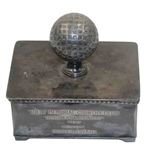 1930 Tully Memorial CC Spring Championship Trophy Won by Hugh A Craig
