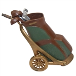 Golf Caddy with Bag and 8 Clubs - Plastic