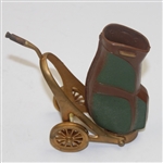 Golf Caddy with Bag and 8 Clubs - Plastic
