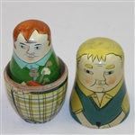 Golf Themed 'Nesting Doll' - Large to Smaller Golfers 