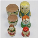Golf Themed 'Nesting Doll' - Large to Smaller Golfers 