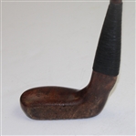 Circa Late 1890's Charles Brand Slight Wry-Neck Wood Putter - Carnoustie Stamp Shaft