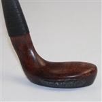 Circa Late 1890's Charles Brand Slight Wry-Neck Wood Putter - Carnoustie Stamp Shaft