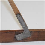 Vintage Sand Green Hickory Flat Rake