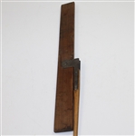 Vintage Sand Green Hickory Flat Rake