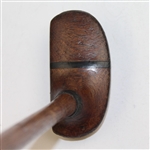 Classic Burke Wood Putter with Brass Plate - C4