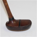 Classic Burke Wood Putter with Brass Plate - C4