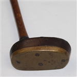 Classic Burke Wood Putter with Brass Plate - C4