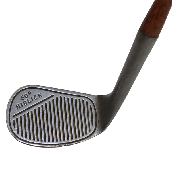 Baltman & Co New York Scarce Kroydon Vertically Grooved 50 Degree Niblick-JOHN ROTH COLLECTION