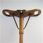 Vintage Functional Wood Golf Seat - Folded Flaps - Great Condition 
