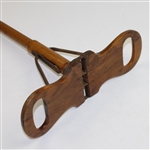 Vintage Functional Wood Golf Seat - Folded Flaps - Great Condition 