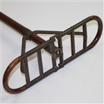 Vintage Functional Wood Golf Seat - Folded Waffle Flaps - Great Condition