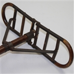 Vintage Functional Wood Golf Seat - Folded Waffle Flaps - Great Condition
