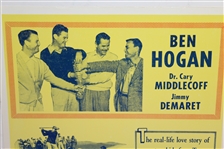 Classic 'Follow the Sun' Movie Broadside - 1951 The Story of Ben & Valerie Hogan
