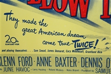 Classic 'Follow the Sun' Movie Broadside - 1951 The Story of Ben & Valerie Hogan