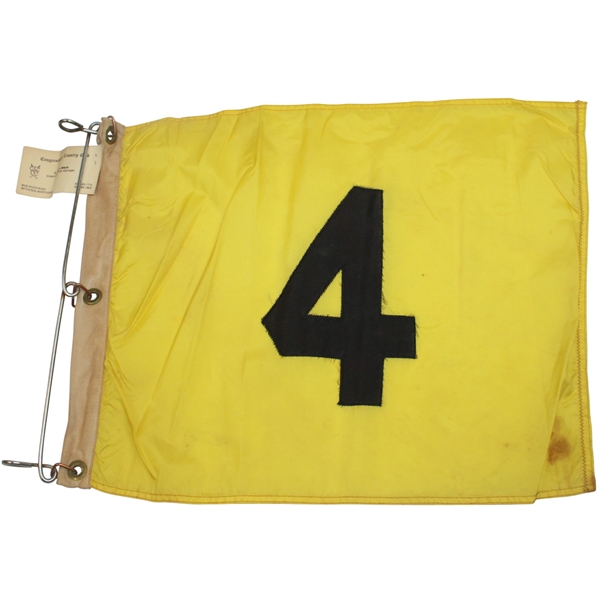 Vintage Congressional CC (Bethesda, MD) Embroidered Course Used Flag #4