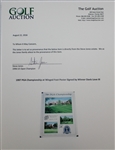 Davis Love III Signed 1997 PGA Championship at Winged Foot Poster JSA ALOA